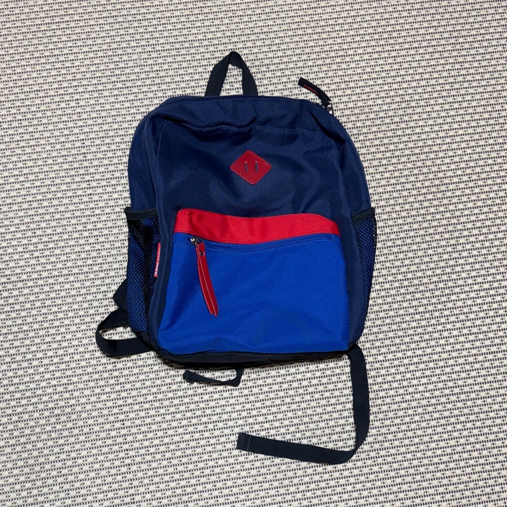 Toddler/3-6 Navy and Red Backpack